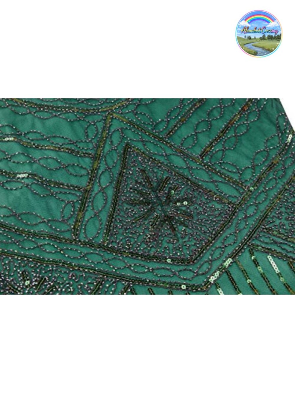 1920s Sequin Beaded Flapper Dress with Accessories Set - Picture 2 of 5